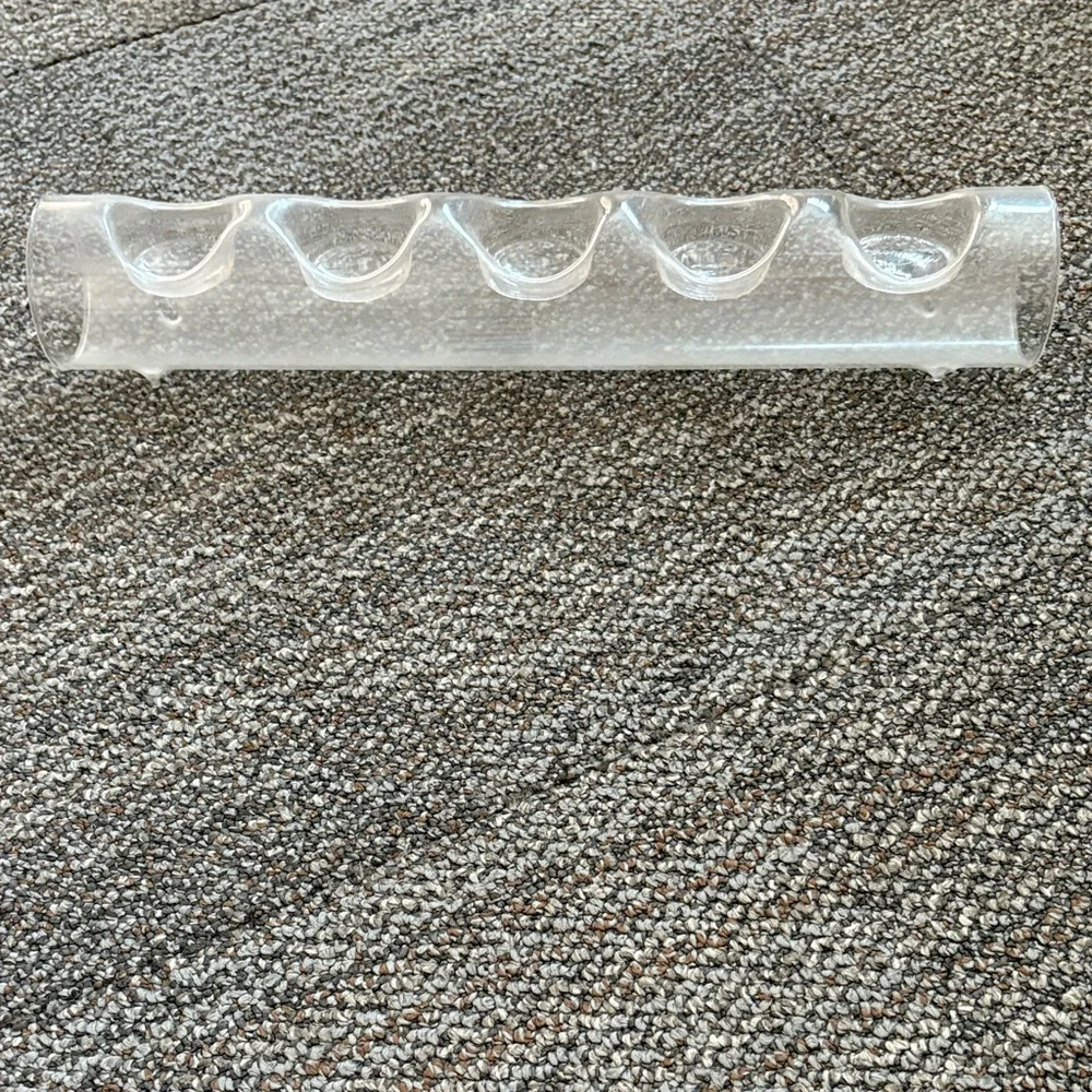 West Elm Clear Glass Candle Holder